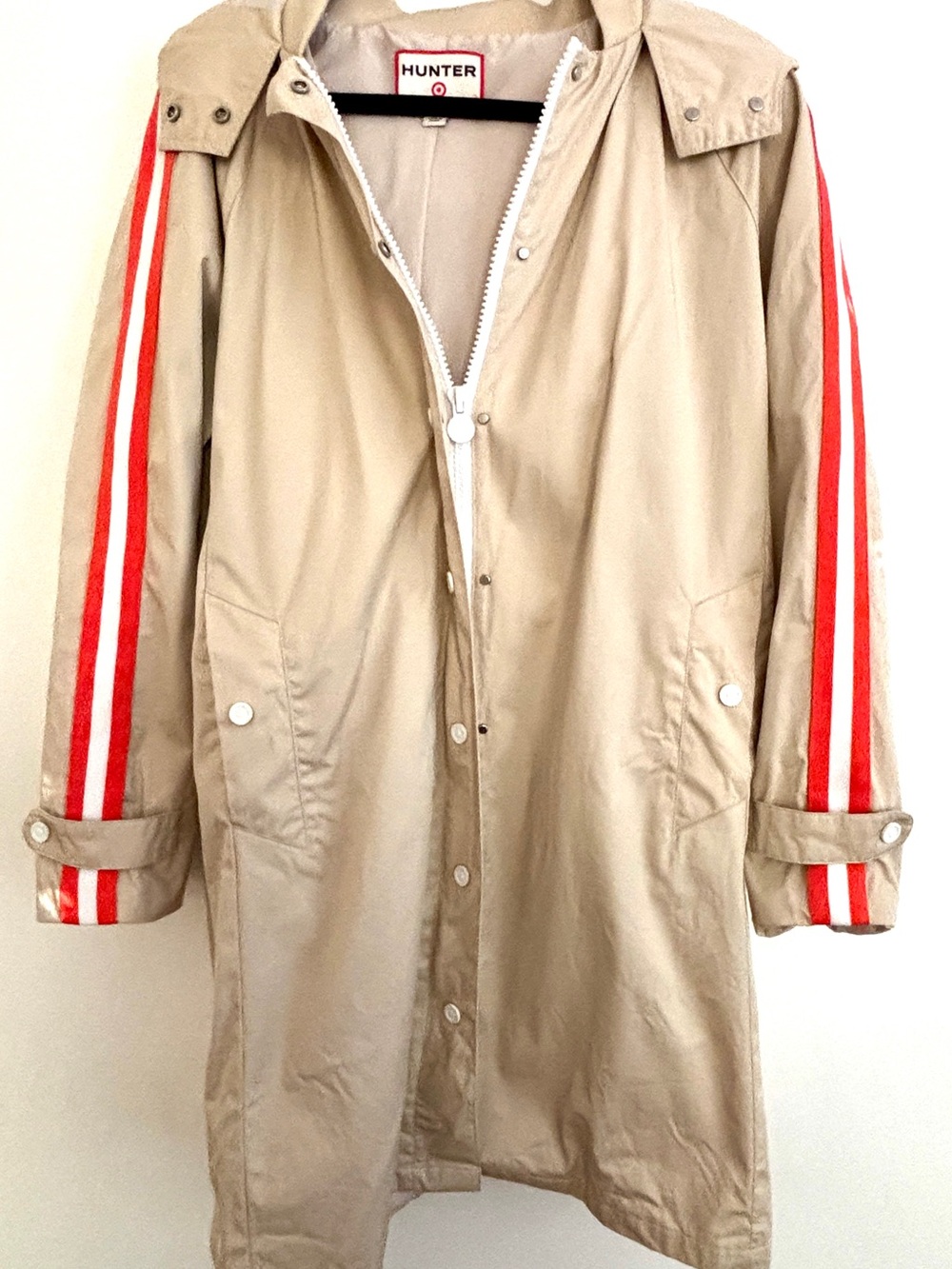 Hunter X Target Women’s Hooded Trench Coat/ Rain Jacket -L